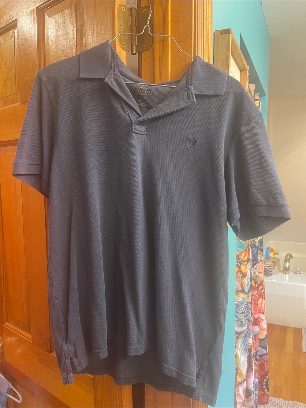 American Eagle Outfitters Navy Polo Shirt